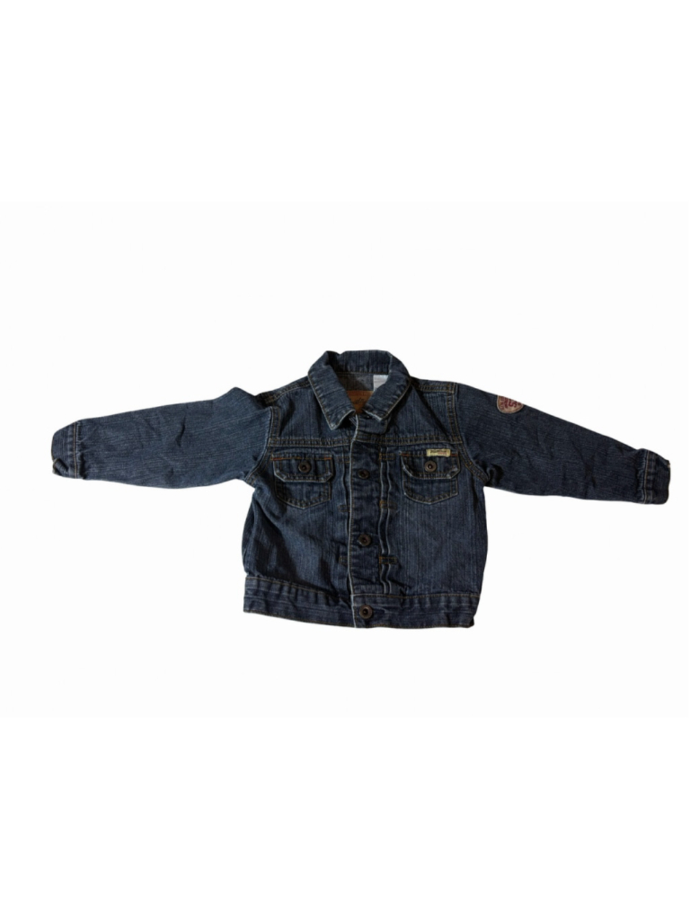 Levi Strauss Signature 1873 Toddler Denim Jacket 24 Months Blue Sleeve Patch